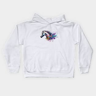 Horse Portrait Kids Hoodie